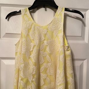 Cherokee Yellow Tank Swing Top Girls Size Large